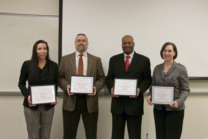 Anne Arundel/Howard County Spring 2016 Graduating Class: Left to Right: Kimi Novak, Matthew Harrison, Anthony Walker, Staci Harrison