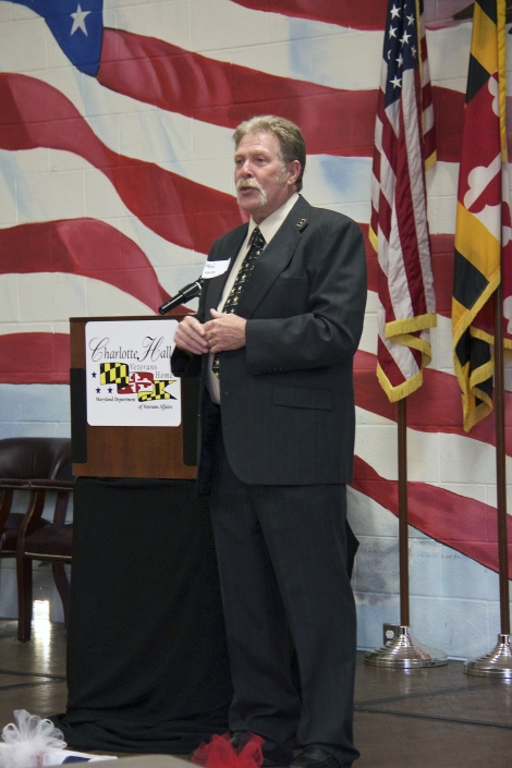 Joe Giordano Founder of Project Opportunity<sup>SM</sup> addressing graduates and guests.