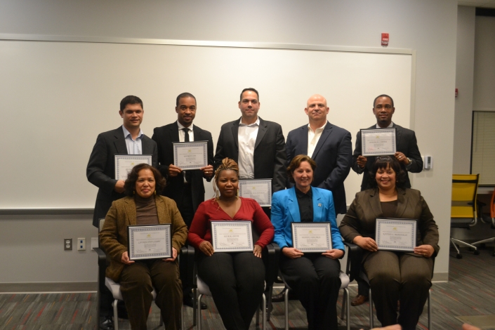 First Row Left to Right: Lauralynn Cosby, Keir Shine, Diana Dalakis, Katina McDonald Second Row Left to Right: Sean Patrick, Khoran Lee, Jimmy Maldonado, Charles Kay, Anwar Carter