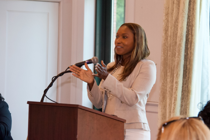 Keynote Speaker Adrienne Somerville, Southern Maryland Fall 2019 Class Graduate and President Somerville Consulting Group
