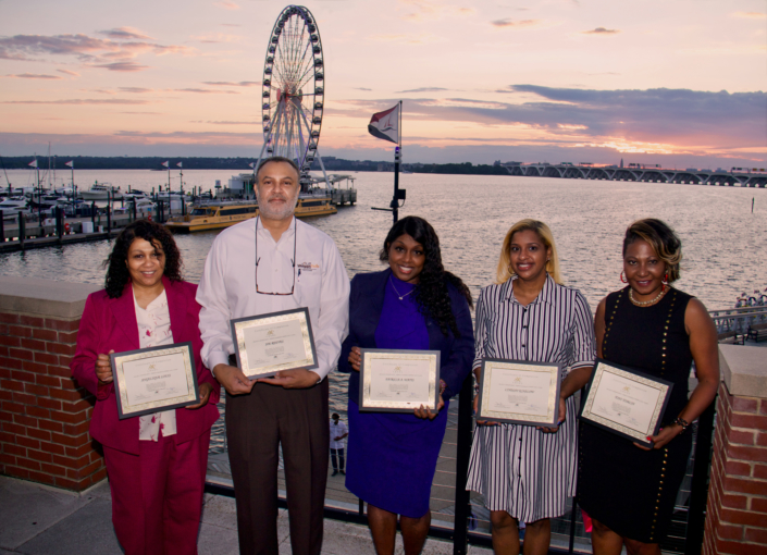 Graduation Class Photo Left to Right: Angelique Louis, Joe Reeves, Patricia A. Watts, Lindsay Kinslow, Toni Tomlin Not Pictured: Derek A Smith