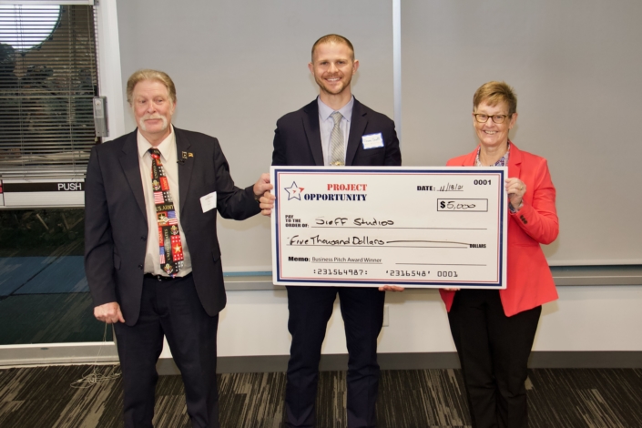 Congratulations to Jesse Sieff (Howard County Spring 2021 Class Graduate), CEO of Sieff Studios and Second Place Winner in the Established Business category of the 2021 Project Opportunity<sup>SM</sup> Business Pitch Competition