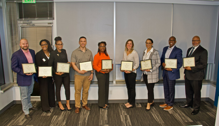 Howard County Spring 2022 Graduating Class Left to Right: Mark Heward; Doris Bryan; Yessia Grant; Ivan J. Garcia; Sonya Alvelo; Mollie Nelson; Bianca Rodgers; Stanley D. Rodgers; Mario L. Johnson Not Pictured: Rob Gourley