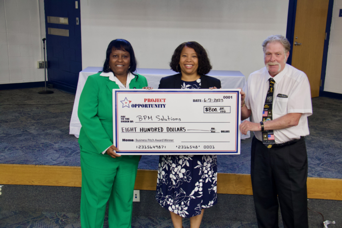 Burgandy James, BPM Solutions, First Place Business Pitch Award