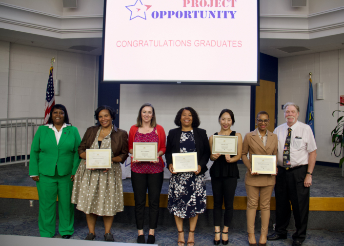 Left to Right: Warline Bryant Course Facilitator, Danielle Charles (My Self Love Journey), Molli Maberry (MKM Collective), Burgandy James (BPM Solutions), Hyunmi Jun (Pilates For Your LLC0, Maya Gavin-Ellison (P>A>C>E>D> Coaching Services)