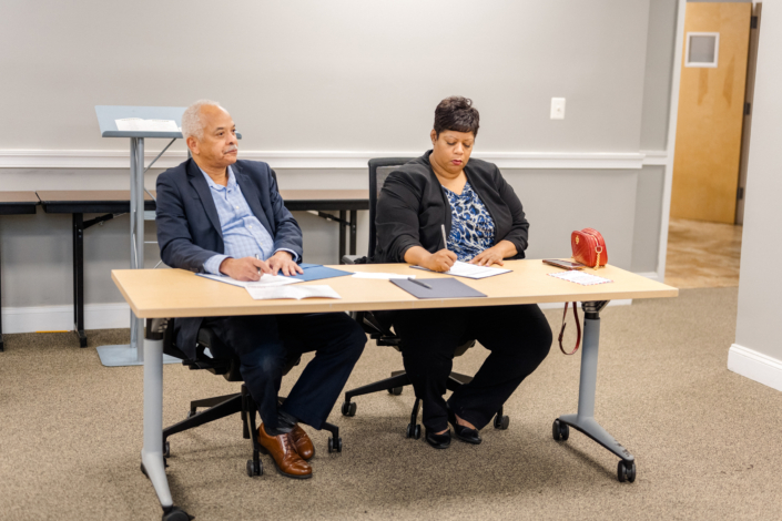 Ulric Donawa, Loan Office Baltimore Community Lending, and Natasha Horton, Senior VP, Regional Community Manager, Truist, Business Pitch Competition Judges