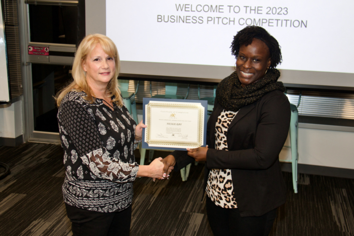 Nicole Day Completion Certificate Presentation by Brenda Dilts Course Facilitator