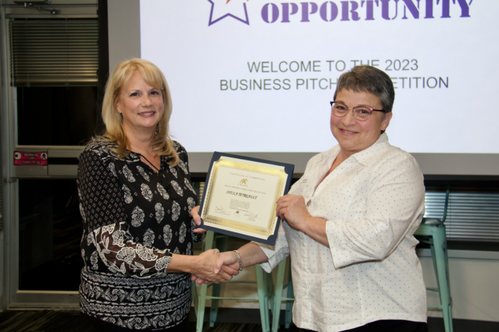 Sheila Tetreault Completion Certificate Presentation by Brenda Dilts Course Facilitator