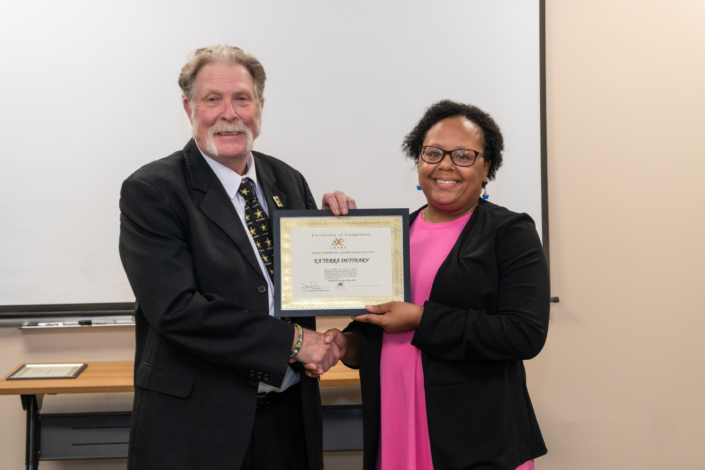 Ka'Terra Dettbarn - Receives Graduation Certificate