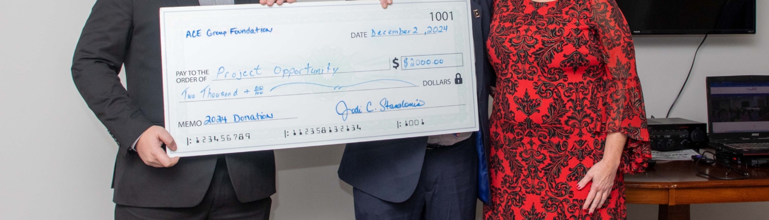 Presentation of ACE Group Foundation Grant