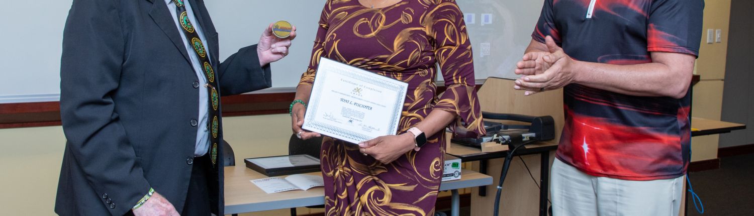 Toni Pisciotta Recognition as 500th Graduate of Project Opportunity