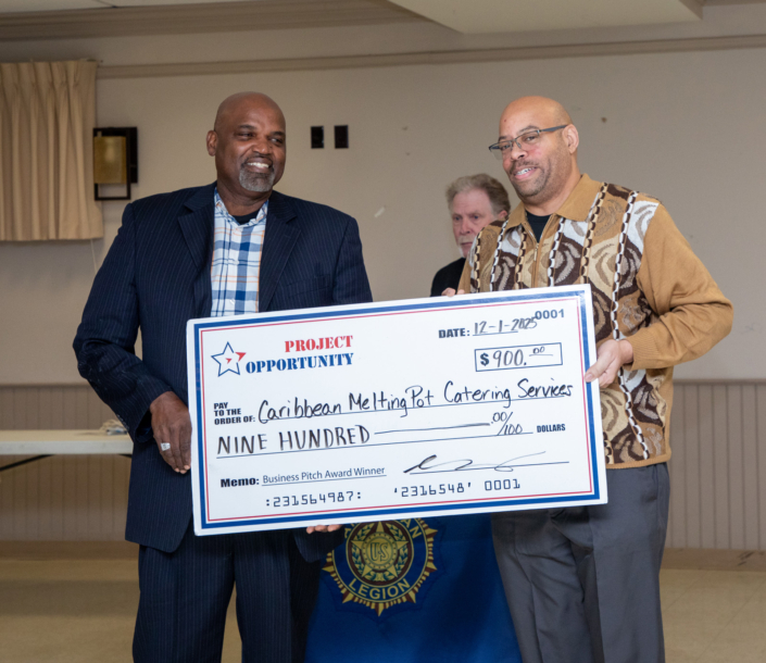 Business Pitch Check Presentation to Dexter Foster