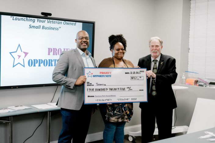 Jeannette Hudgins Pitch Award Check Presentation Jeannette Hudgins Pitch Award Check Presentation