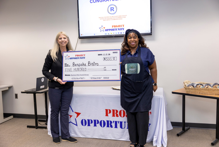 Deborah Coleman Pitch Award Check Presentation