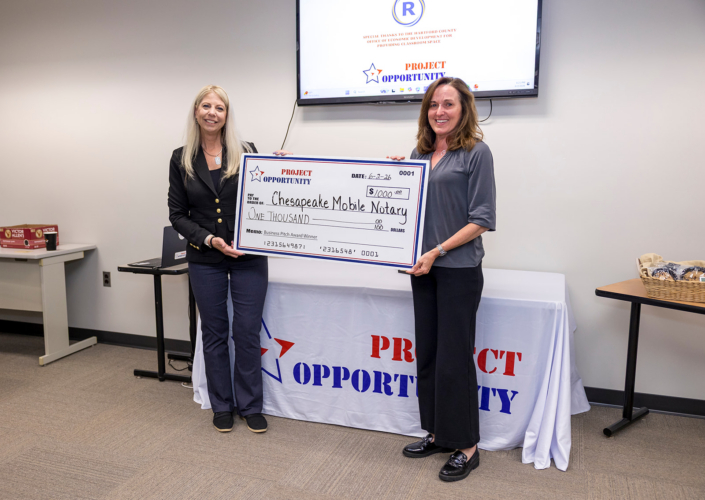 Suzanne Julien Pitch Award Check Presentation