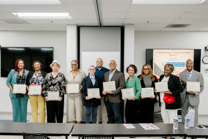 Graduation Class Photo Left to Right: Dr. Meka Butler, Delphine Oliver, Christina Peters-Luster, Tria L. Tucker, Nancy McDonald, Anthony Butler Sr., Class Facilitator, Alvin Jordan, Jr.., Rhondalyn R. Cox-Burt, Lakeitia Lewis, Sheila Wallace, Elijah Clark, Jr.